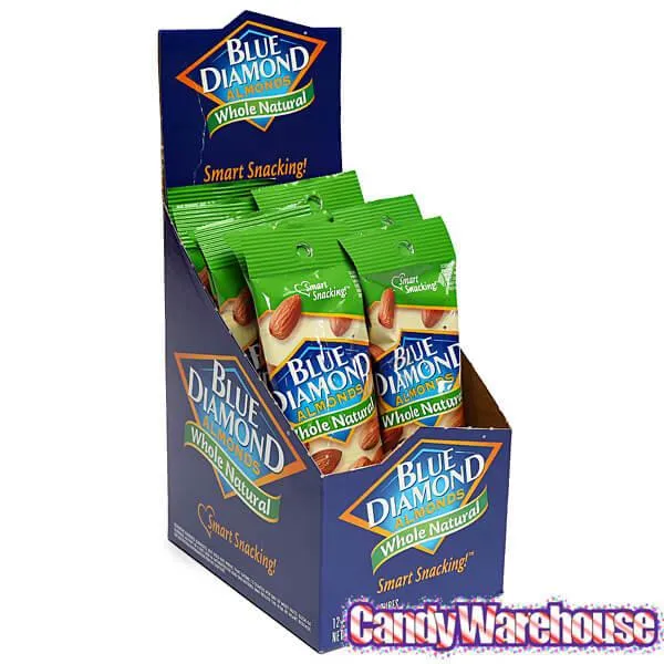 Blue Diamond Whole Natural Almonds 1.5-Ounce Bags: 12-Piece Box - Image 6