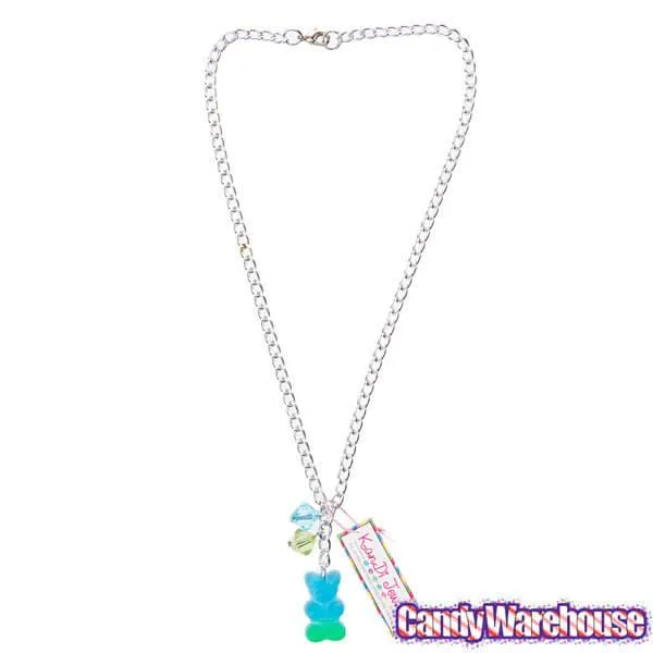 Gummy Bear Necklace - Blue and Green - Image 2