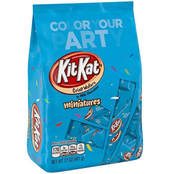 Kit Kat Miniatures Candy - Blue: 55-Piece Bag - Image 4