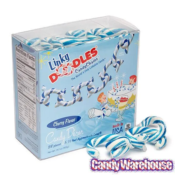 Linky Doodles Candy Chains - Blue: 28-Piece Box - Image 2