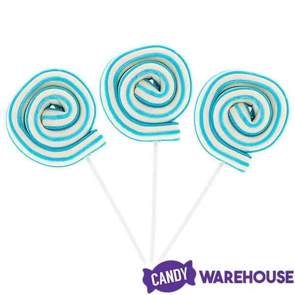 Jumbo Marshmallow Roller Pops - Blue: 18-Piece Box - Image 2