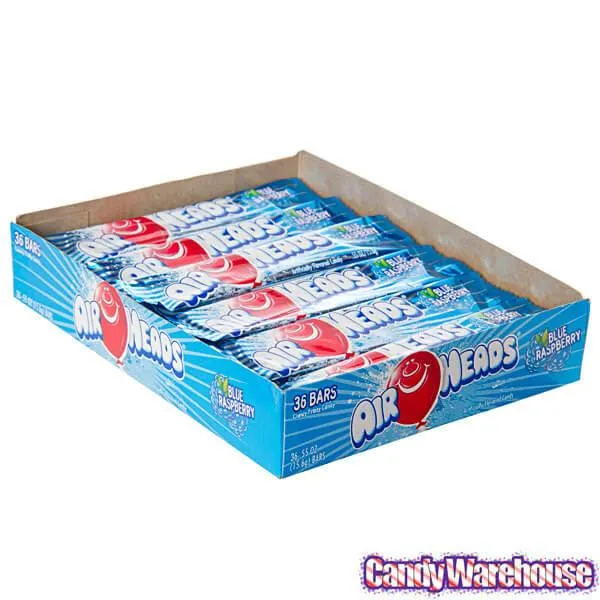 AirHeads Taffy Candy Bars - Blue Raspberry: 36-Piece Box - Image 3