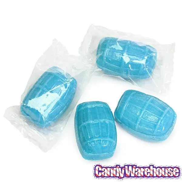 Hard Candy Barrels - Blue Raspberry: 200-Piece Barrel Jar - Image 3