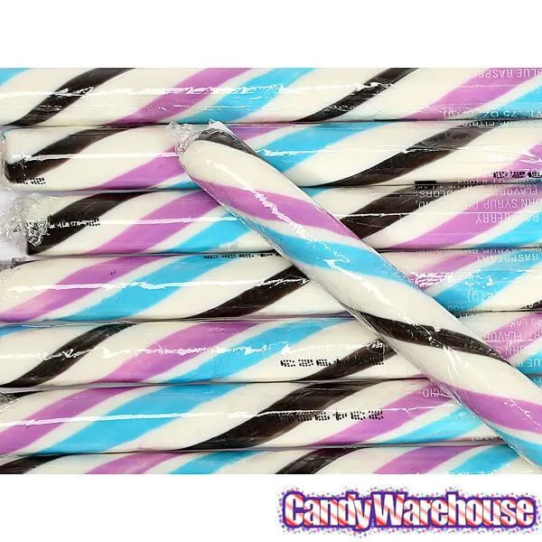 Blue Raspberry Hard Candy Sticks: 100-Piece Box - Image 2