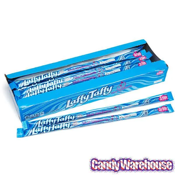 Laffy Taffy Candy Ropes - Blue Raspberry: 24-Piece Box - Image 4