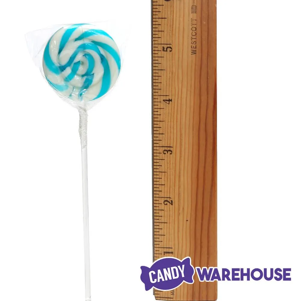 Swipple Pops Petite Swirl Ripple Lollipops - Blue Raspberry: 60-Piece Tub - Image 4