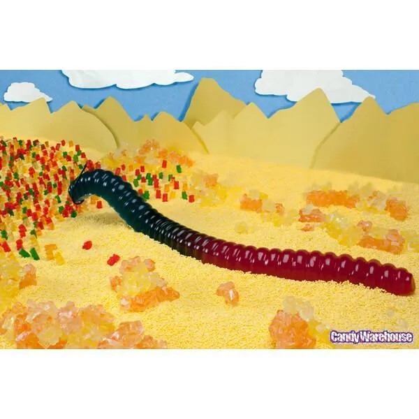 Blue & Red 2LB Giant Gummy Worm: 10-Piece Case - Image 3