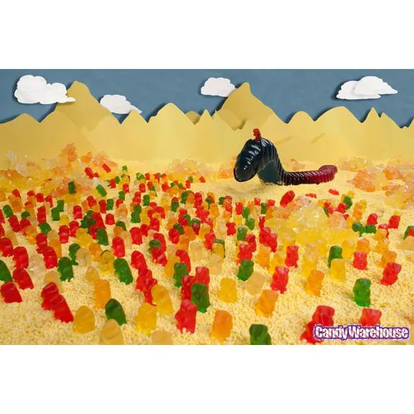 Blue & Red 2LB Giant Gummy Worm: 10-Piece Case - Image 7