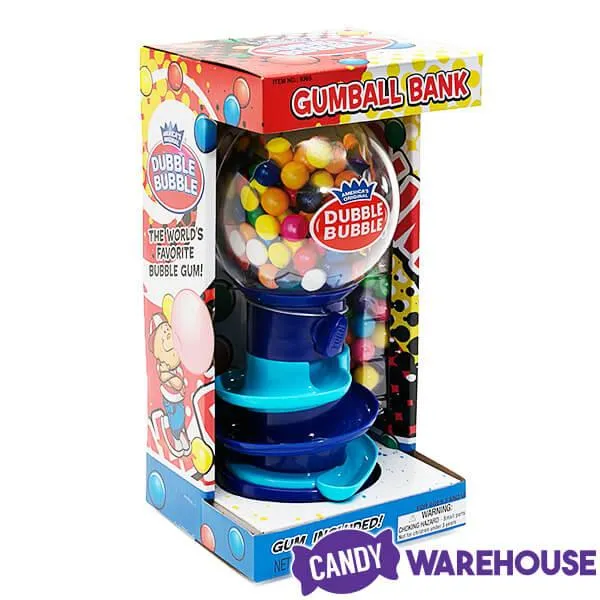 Spiral Fun 10-Inch Gumball Machine with Gumballs: Blue - Image 3