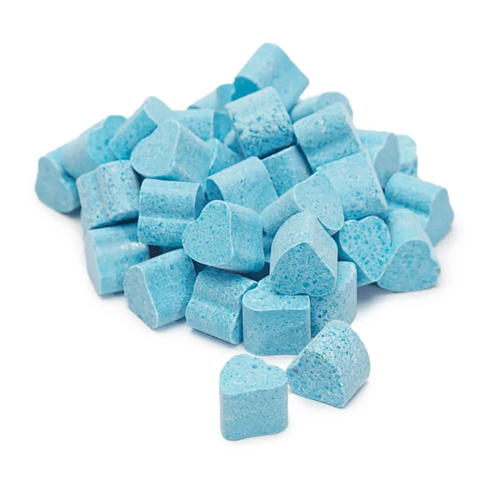 Tiny Sugar Candy Hearts - Blue: 1.5LB Jar