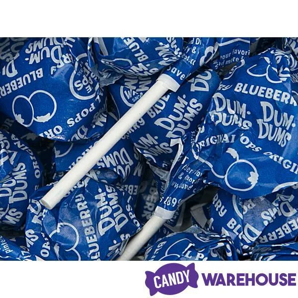 Dum Dums Royal Blue Party Pops - Blueberry: 5LB Bag - Image 3