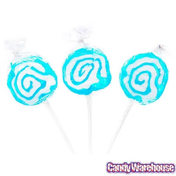 Hypno Pops Petite Swirled Lollipops - Blueberry: 100-Piece Bag - Image 4