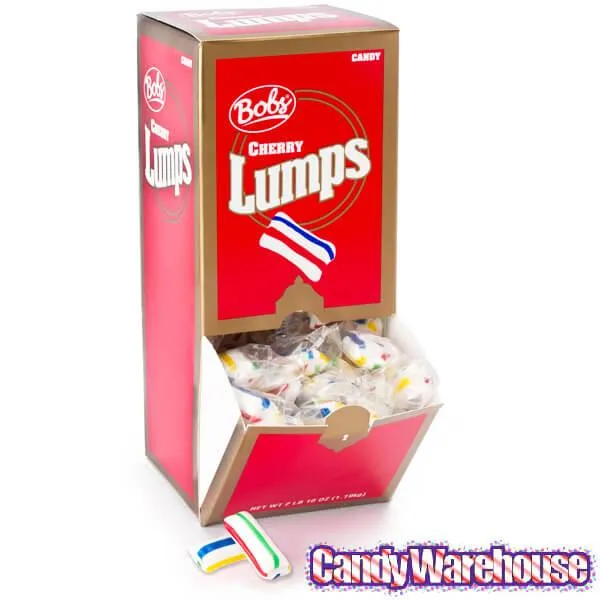 Bobs Sweet Stripes Cherry Lumps Hard Candy: 100-Piece Box - Image 3