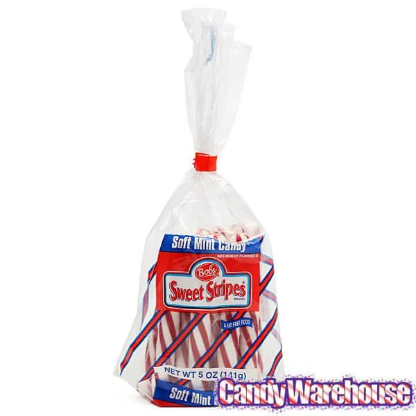 Bobs Sweet Stripes Mint Soft Candy Sticks Bundles: 21-Piece Display - Image 3