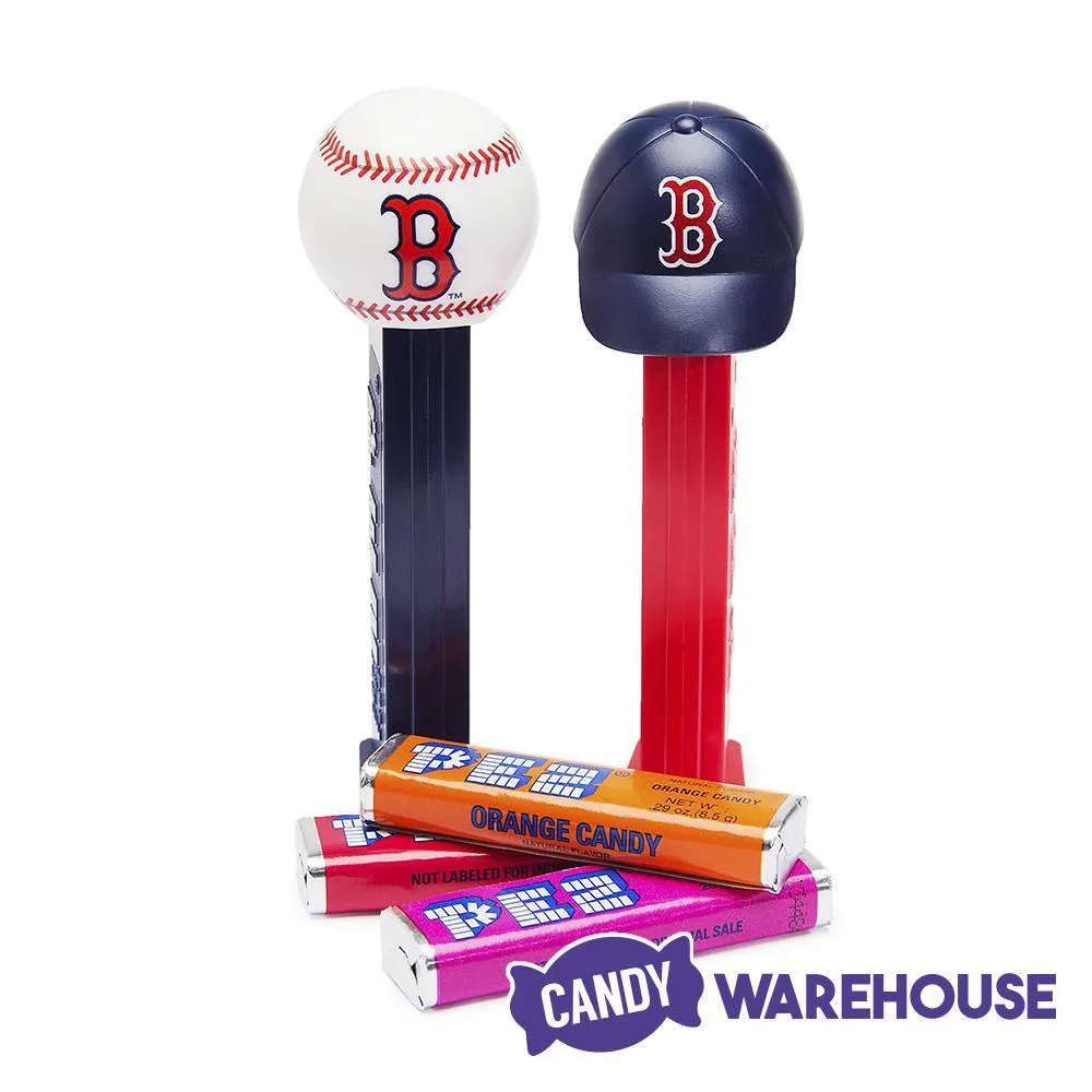 MLB Team Baseball PEZ Candy Packs - Boston Red Sox: 12-Piece Box - Image 2