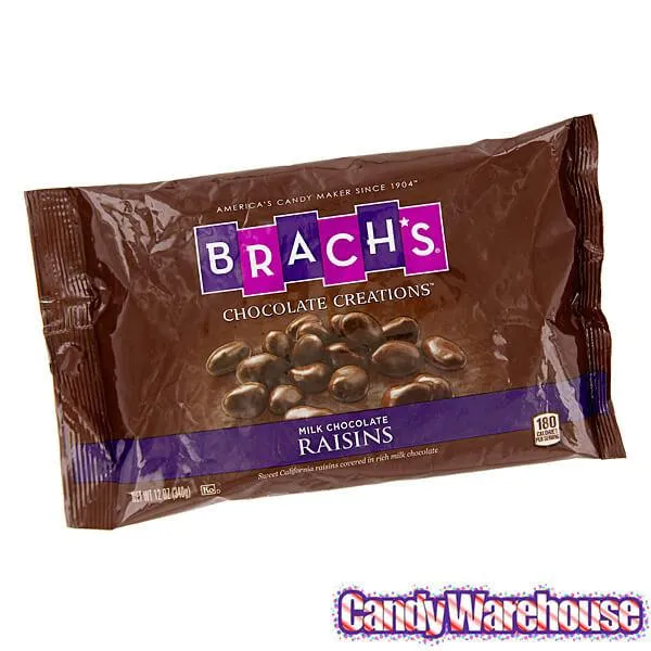 Brach's Chocolate Covered Raisins Candy: 12-Ounce Bag - Image 3