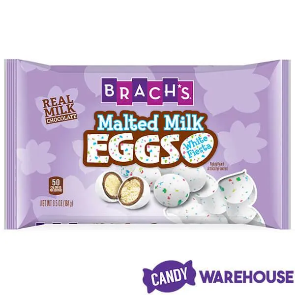 Brach's Fiesta Malted Milk Chocolate Easter Eggs - White: 20-Piece Bag - Image 3