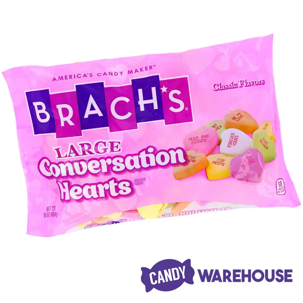 Brach's Large Conversation Hearts Candy: 16-Ounce Bag - Image 3