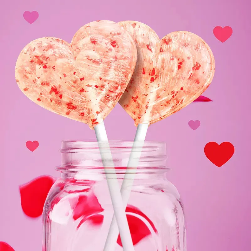 Brach's Valentine's Strawberry Cupcake Glitter Lollipops: 30-Piece Bag - Image 2