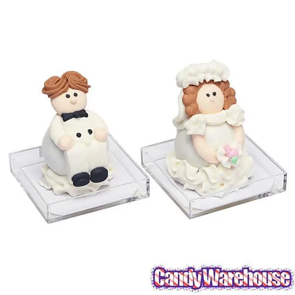Bride & Groom Wedding Bubblegum Buddies Candy Packs: 24-Piece Box - Image 5