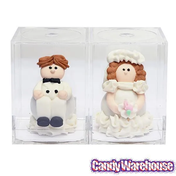 Bride & Groom Wedding Bubblegum Buddies Candy Packs: 24-Piece Box - Image 6
