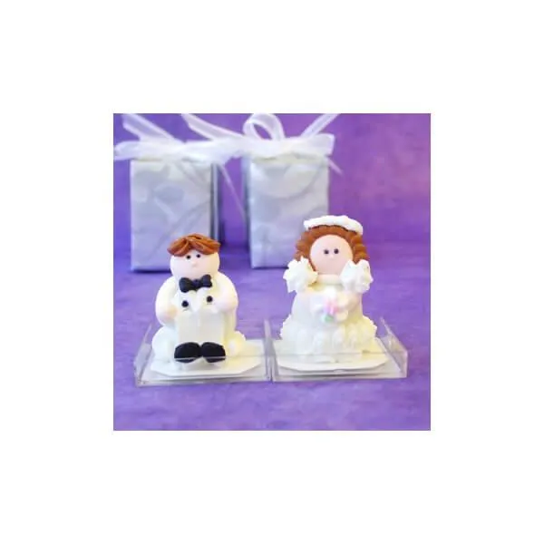Bride & Groom Wedding Bubblegum Buddies Candy Packs: 24-Piece Box - Image 7