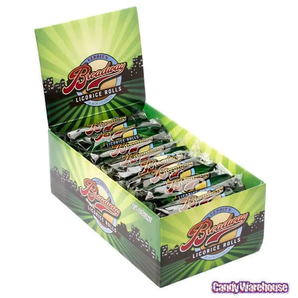 Broadway Licorice Rolls - Black Licorice: 24-Piece Box - Image 2