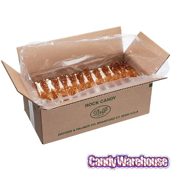Rock Candy Crystal Sticks - Brown: 120-Piece Case - Image 2