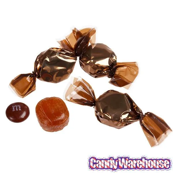 Wrapped Hard Candy Ovals - Brown - Coffee: 5LB Bag - Image 2