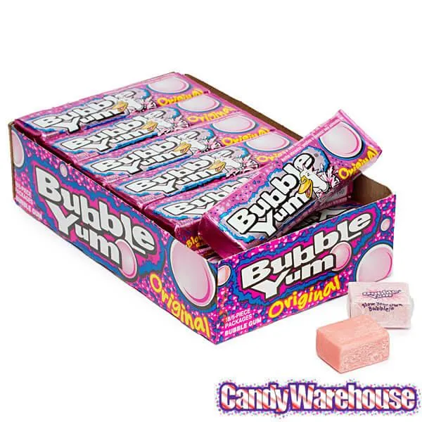 Bubble Yum Gum 5-Piece Packs - Original: 18-Pack Box - Image 2