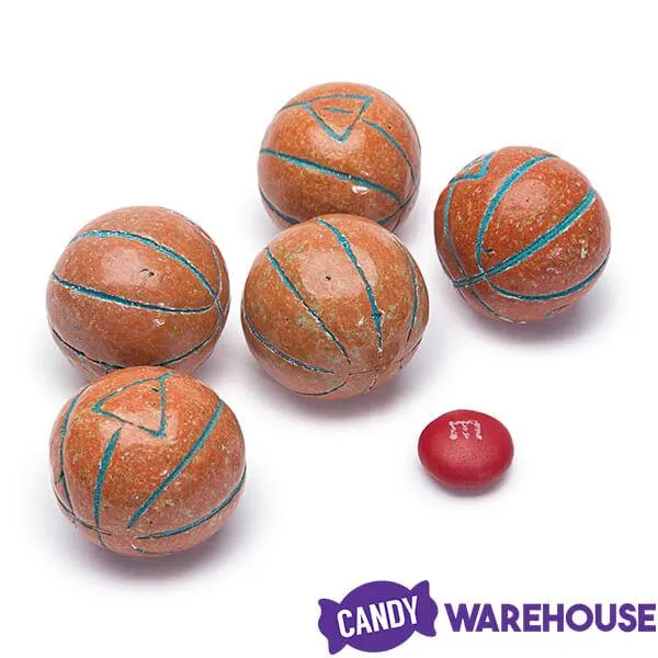 Basketballs Sour Powder Filled Gumballs: 1KG Bag - Image 3