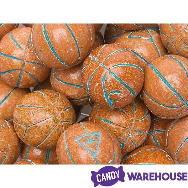 Basketballs Sour Powder Filled Gumballs: 1KG Bag - Image 4