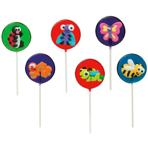 Bugs Hard Candy Lollipops: 12-Piece Pack - Image 2