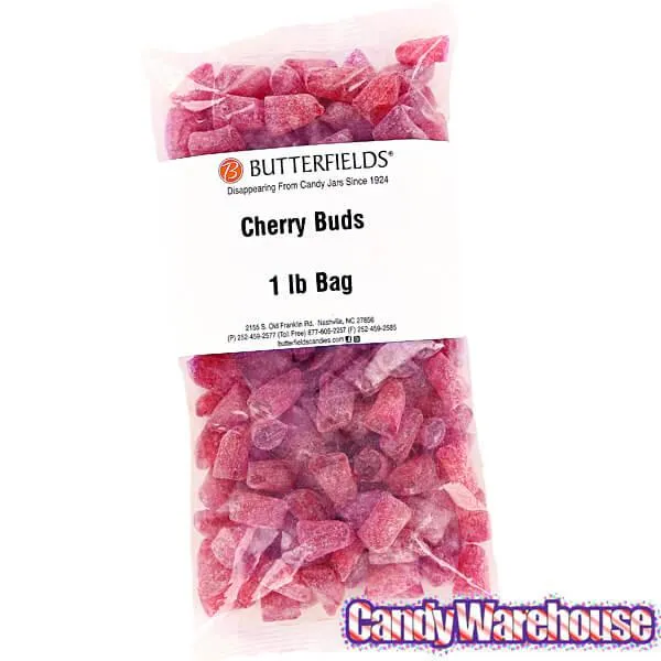 Butterfields Buds Hard Candy - Cherry: 1LB Bag - Image 3