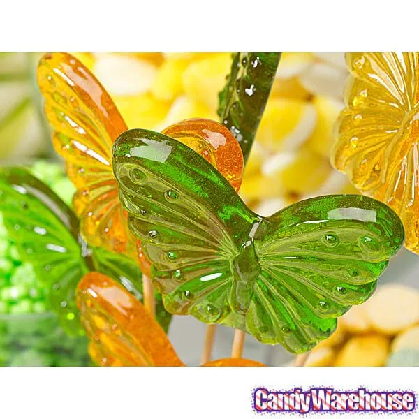Butterfly Hard Candy Lollipops: 12-Piece Bag - Image 3
