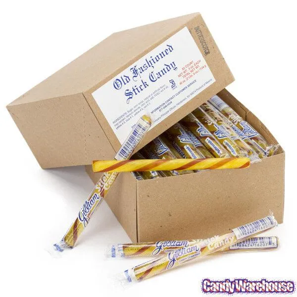 Old Fashioned Hard Candy Sticks - Butterscotch: 80-Piece Box - Image 4