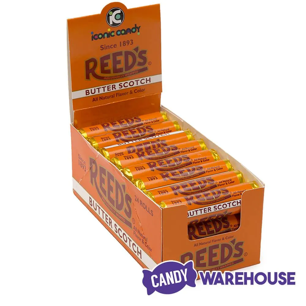 Reed's Hard Candy Rolls - Butterscotch: 24-Piece Box - Image 2