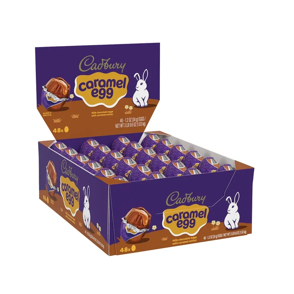 Cadbury Chocolate Caramel Eggs: 48-Count Case