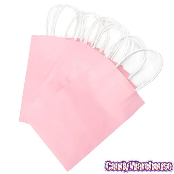 Candy Bags with Handles - Pink: 12-Piece Pack - Image 2