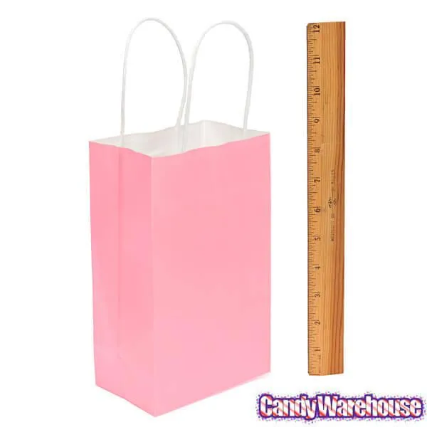 Candy Bags with Handles - Pink: 12-Piece Pack - Image 3