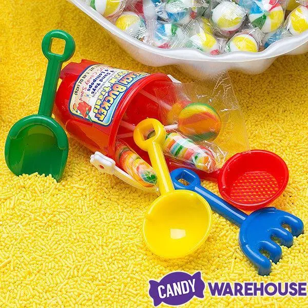 Candy Filled Mini Beach Buckets: 12-Piece Box - Image 3
