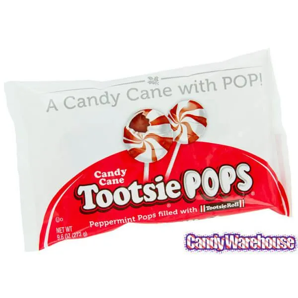 Candy Cane Peppermint Tootsie Pops: 15-Piece Bag - Image 2