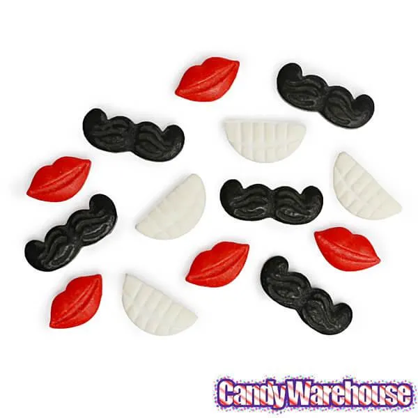 Candy Decorating Kit - Mustache, Lips and Teeth: 3.9-Ounce Set - Image 2