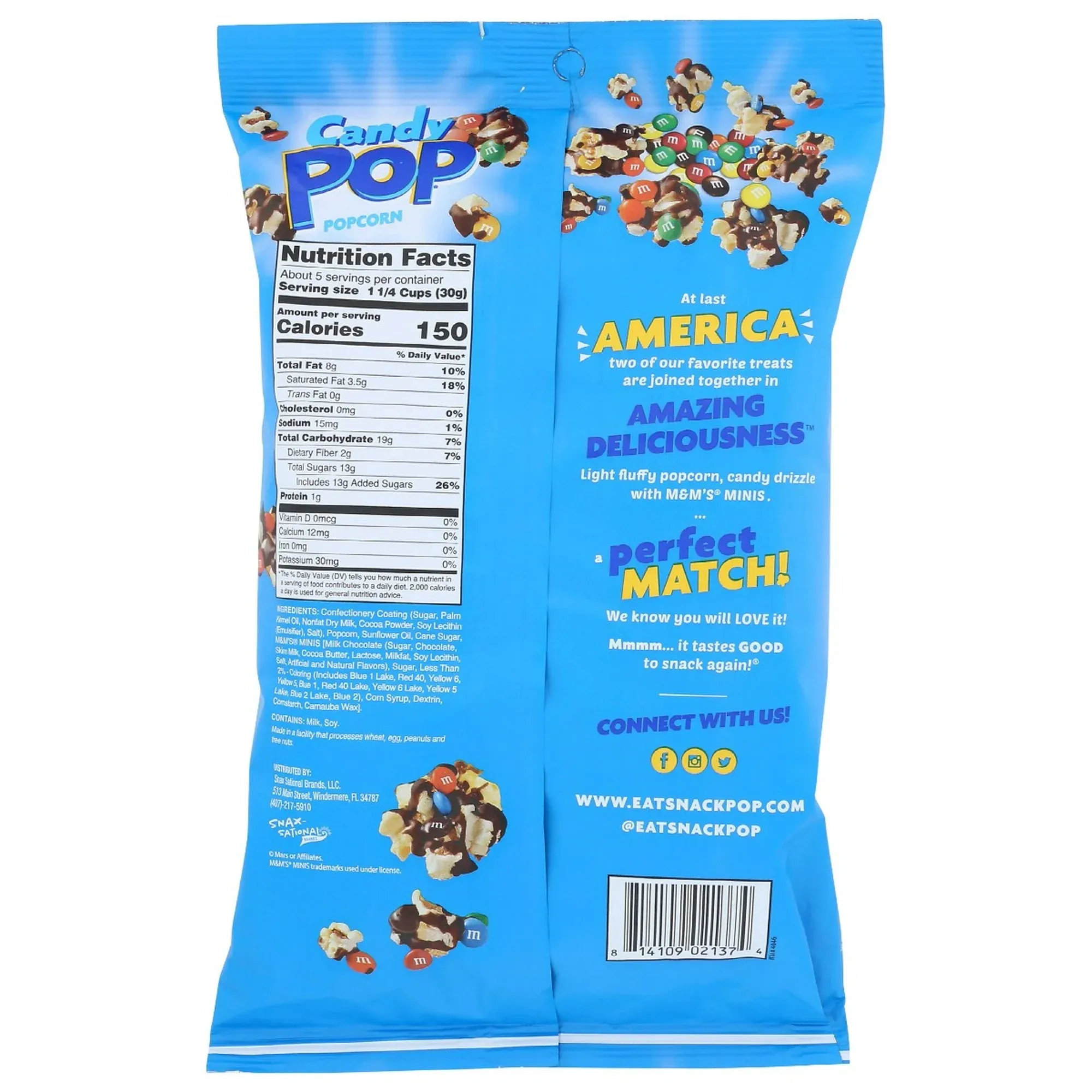 Candy Pop M&M's Minis Candy Popcorn: 12-Piece Case - Image 3