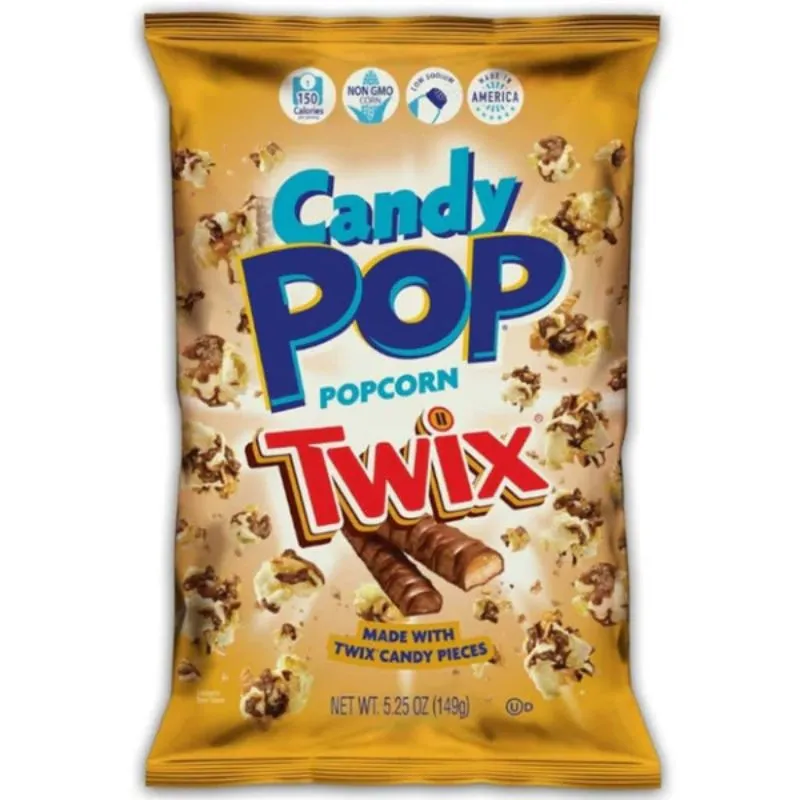 Candy Pop Twix Candy Popcorn: 12-Piece Case