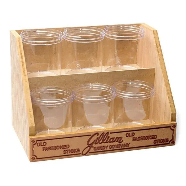 Candy Stick 6-Jar Display Rack