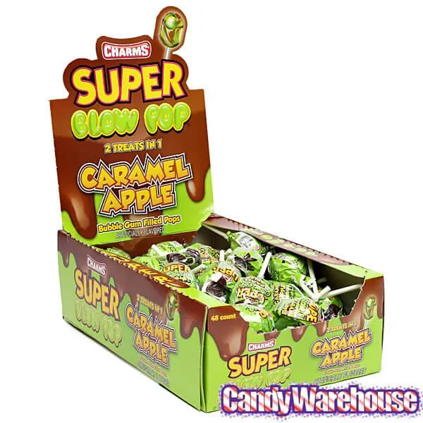 Charms Super Blow Pops - Caramel Apple: 48-Piece Box - Image 4