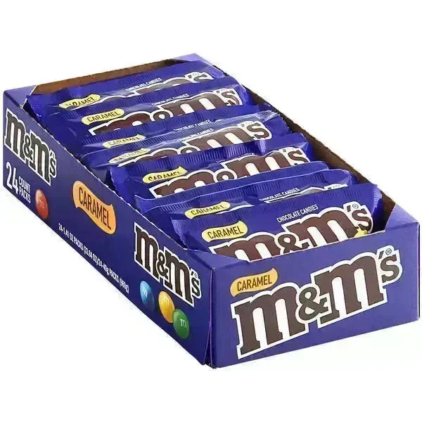 Caramel M&M's Candy: 24-Piece Display