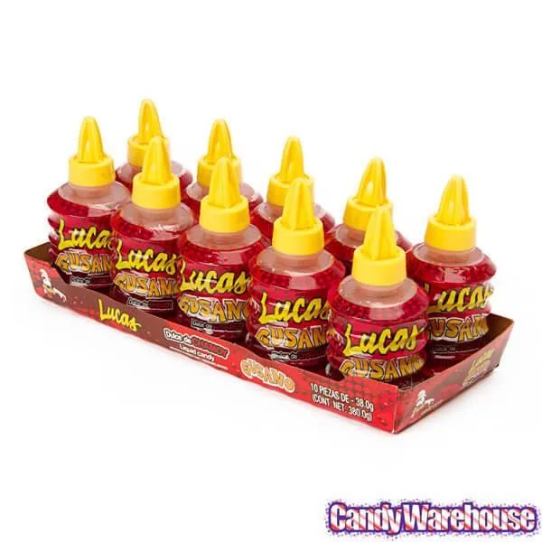 Lucas Gusano Candy - Chamoy: 10-Piece Pack - Image 2
