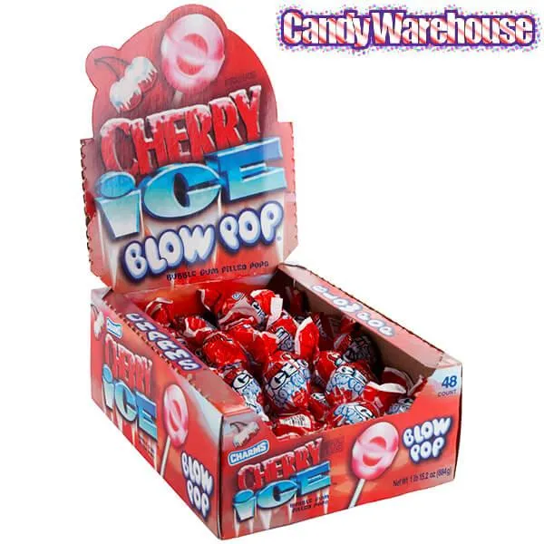 Charms Blow Pops - Cherry Ice: 48-Piece Box - Image 2